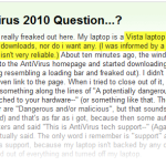 Vista or Virus, or both?