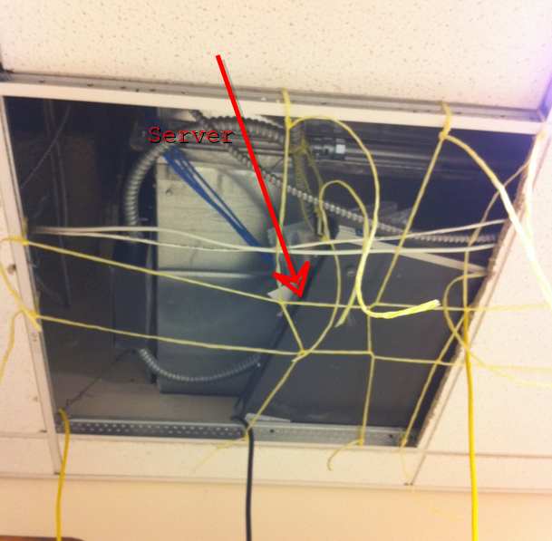 Start new job. Track down missing server. Find this. - Imgur