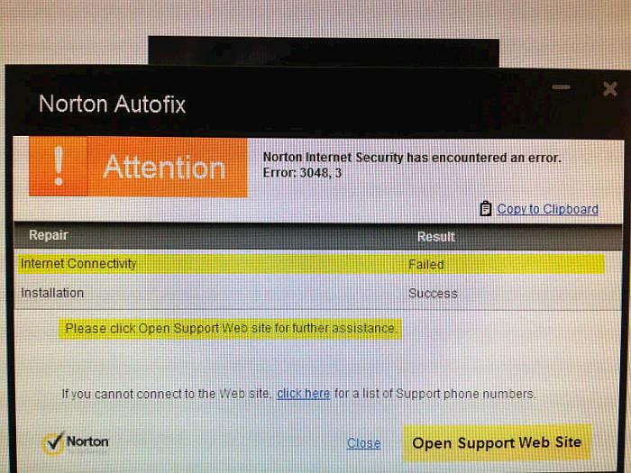 connect to this website fail
