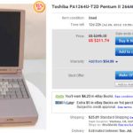 ebay - tecra 266mhz laptop