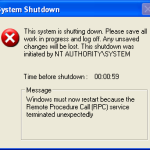 windows shutdown