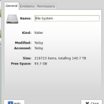 out of space 147 tb